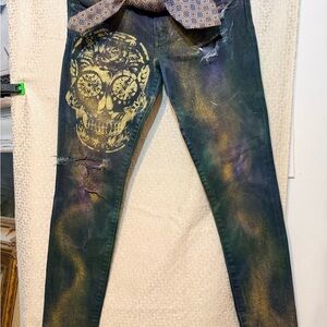 Abercrombie & Fitch Multicolor Distressed Jeans hand crafted